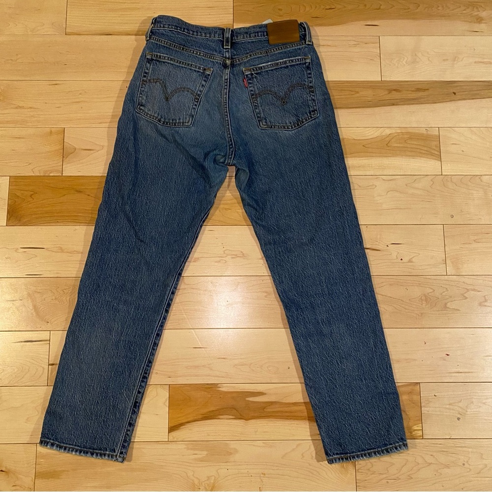 💙 LEVI’S Blue Denim Jeans Classic Wedgie Straight Streetwear - Picture 2 of 10